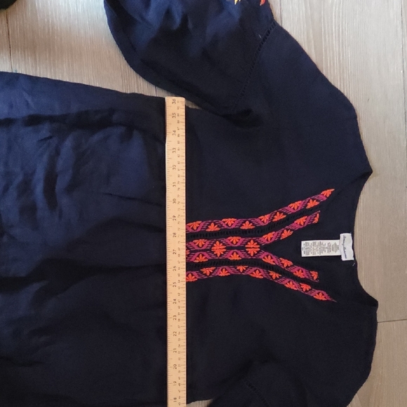 Tommy Bahama Navy Dress with Red Embroidery - Picture 4 of 8